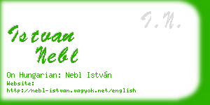 istvan nebl business card
